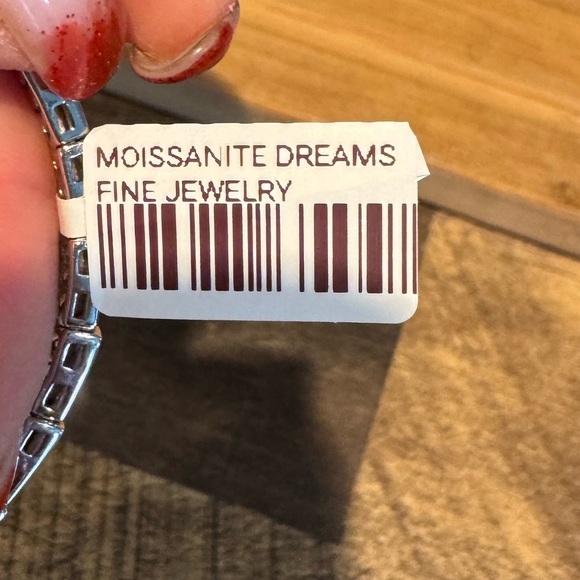 6.5 ctw moissanite snake bangle bracelet - Picture 5 of 6